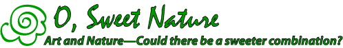 O, Sweet Nature Logo. Art and nature. Could there be a sweeter combination?
