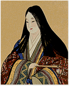 Lady Murasaki Shibiku in a Japanese art print